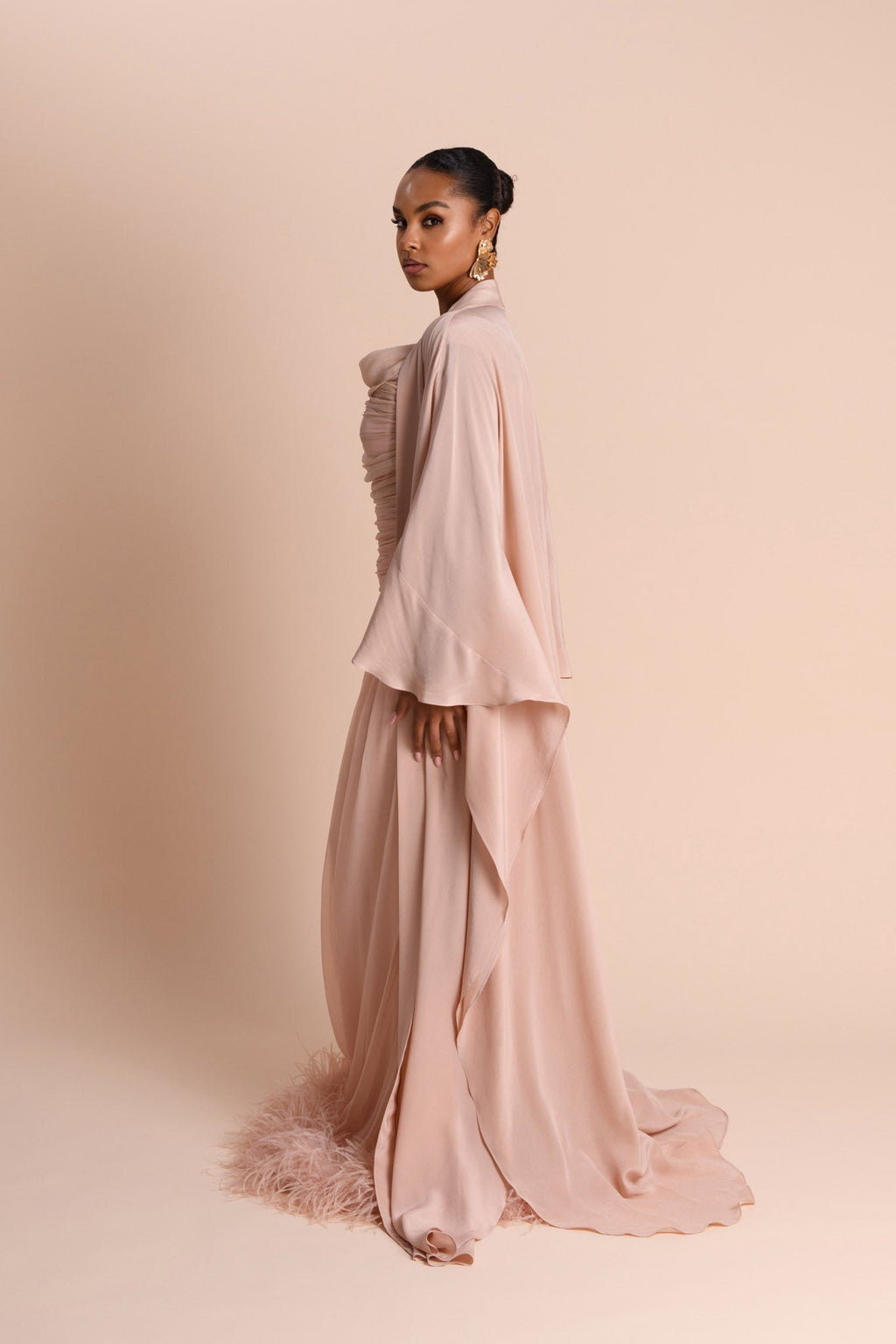 Abaya Cascade - Rose Poudré (Précommande) — Modeen
