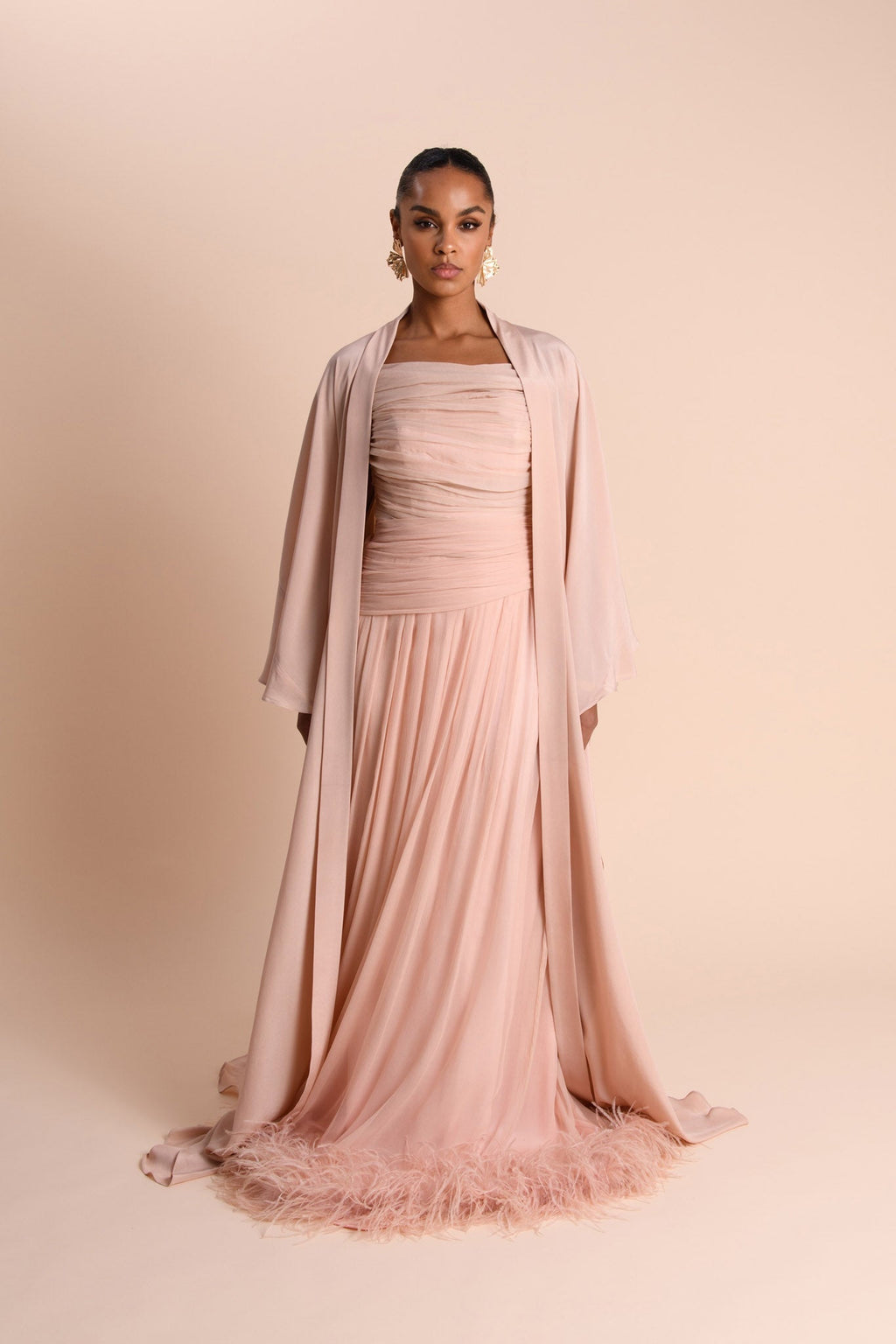 Abaya Cascade - Rose Poudré (Précommande) — Modeen