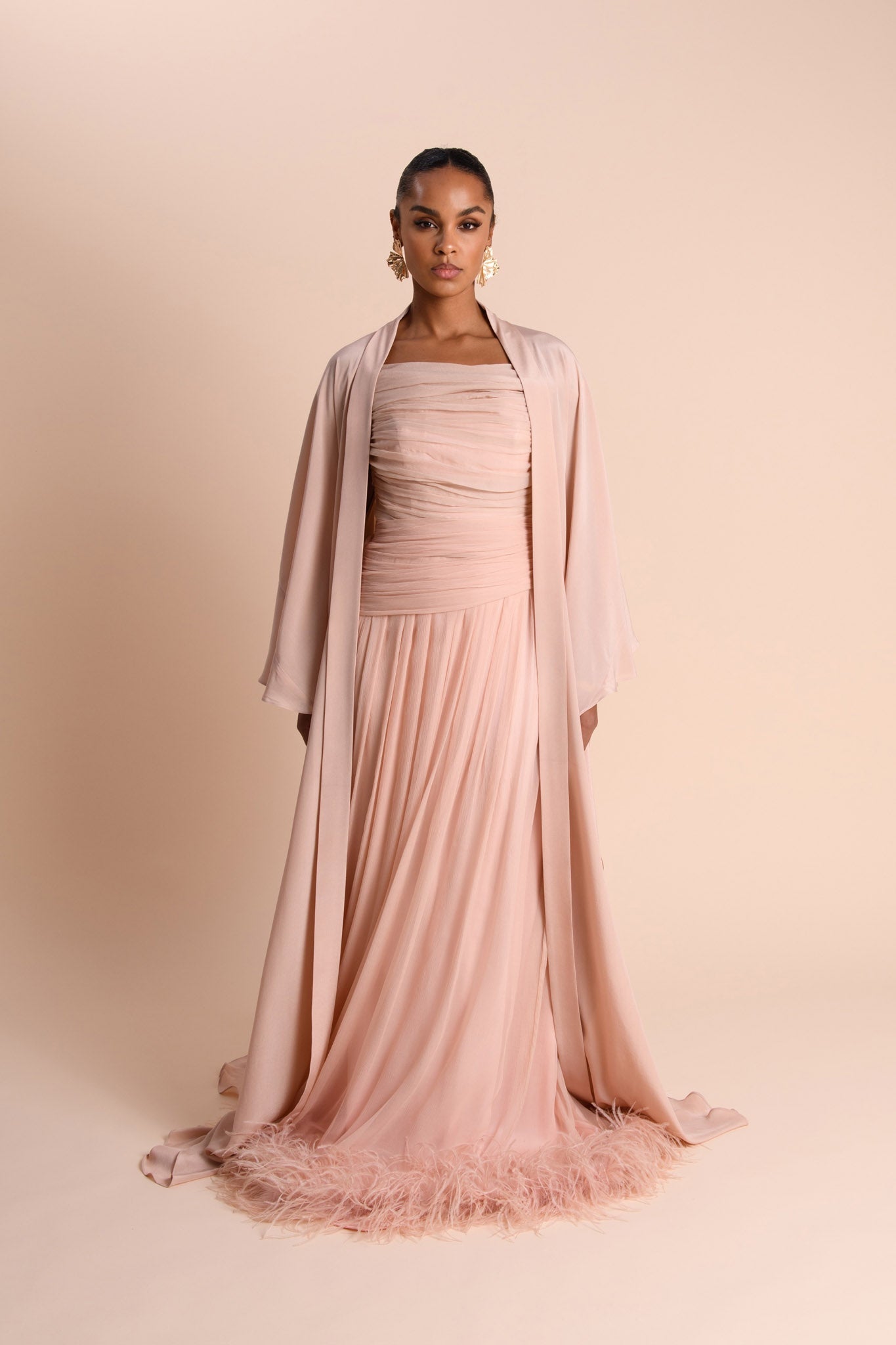 Abaya Cascade - Rose Poudré (Précommande) — Modeen