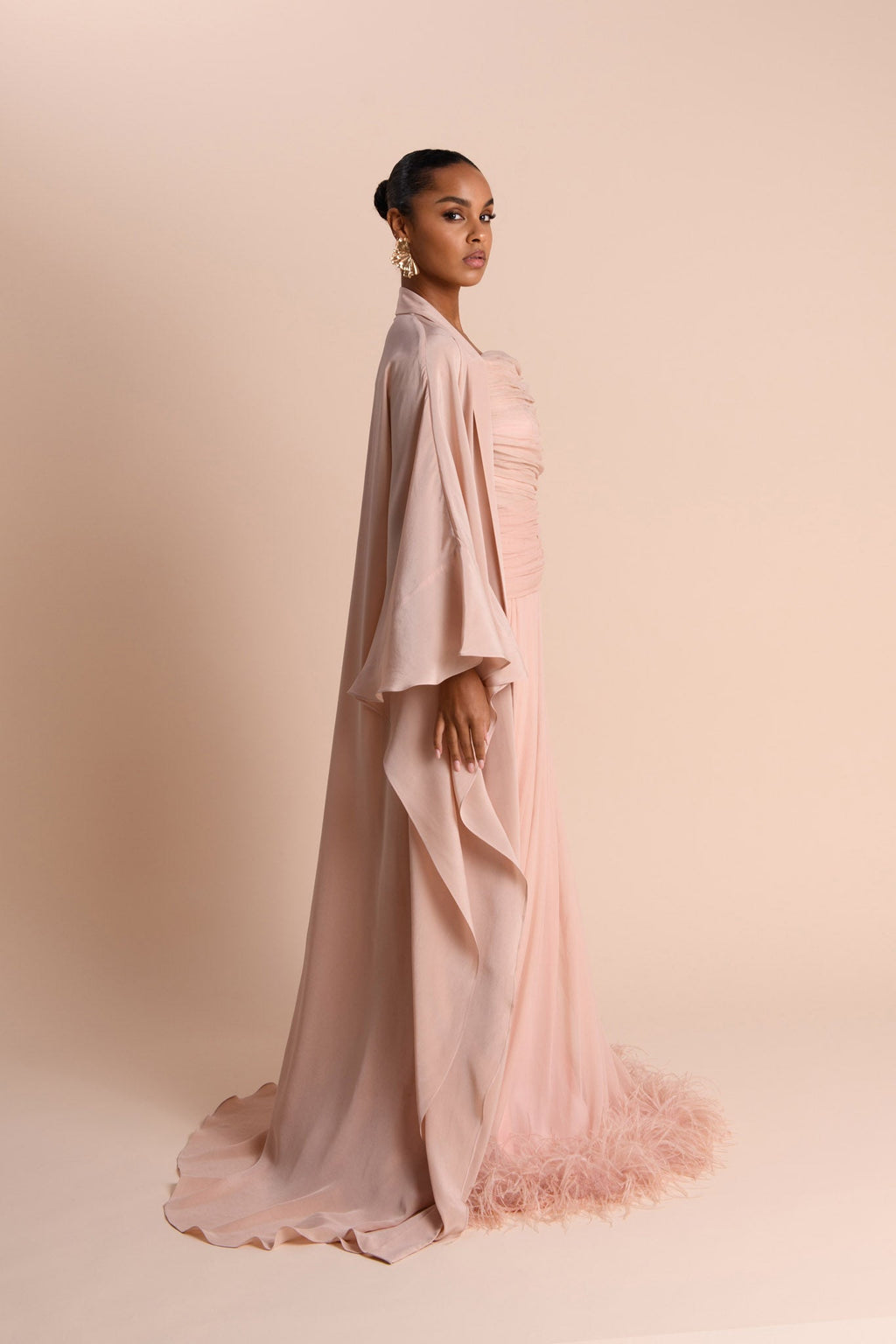 Abaya Cascade - Rose Poudré (Précommande) — Modeen
