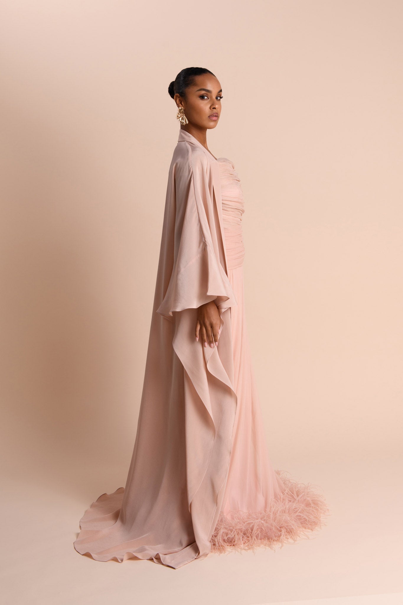 Abaya Cascade - Rose Poudré (Précommande) — Modeen