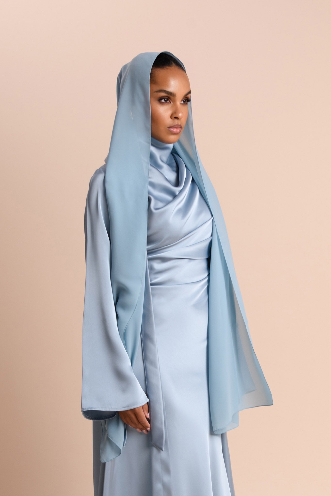 Sheila en Mousseline - Bleu Aurore — Modeen
