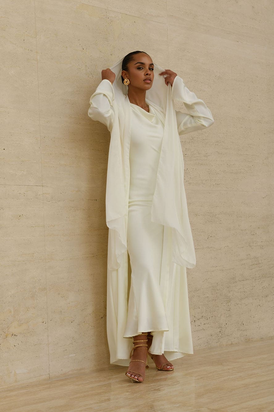 Sheila en Mousseline - Crème — Modeen