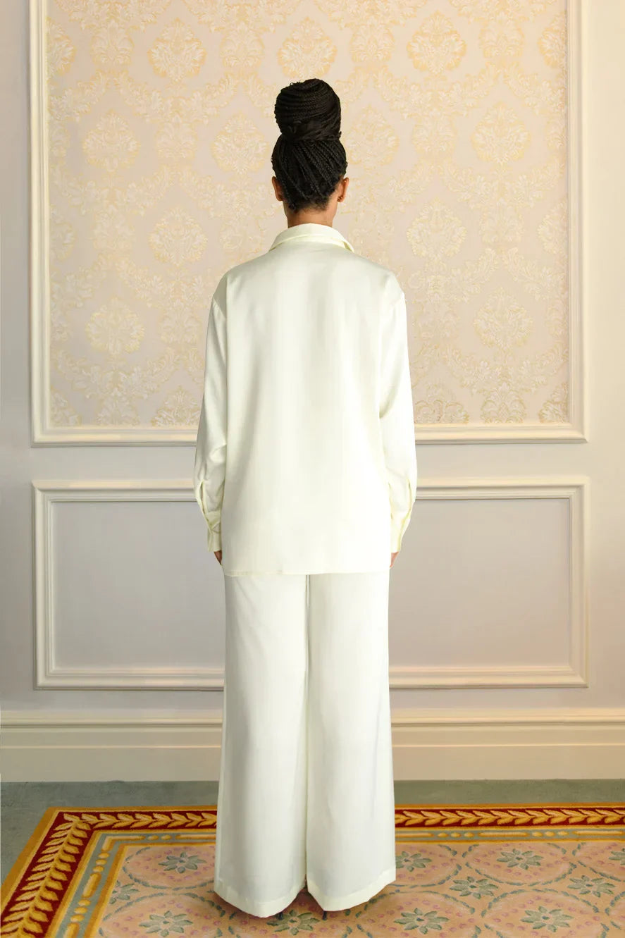 Ensemble Chemise & Pantalon Studio - Crème — Modeen