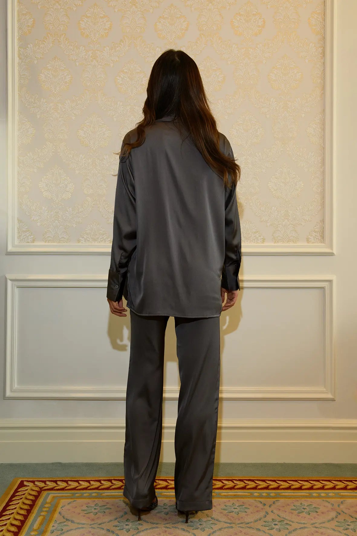 Ensemble Chemise & Pantalon Décontracté - Gris Anthracite — Modeen