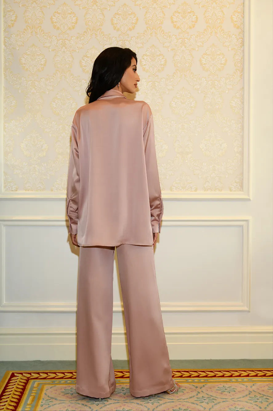 Ensemble Chemise & Pantalon Studio - Vieux Rose — Modeen