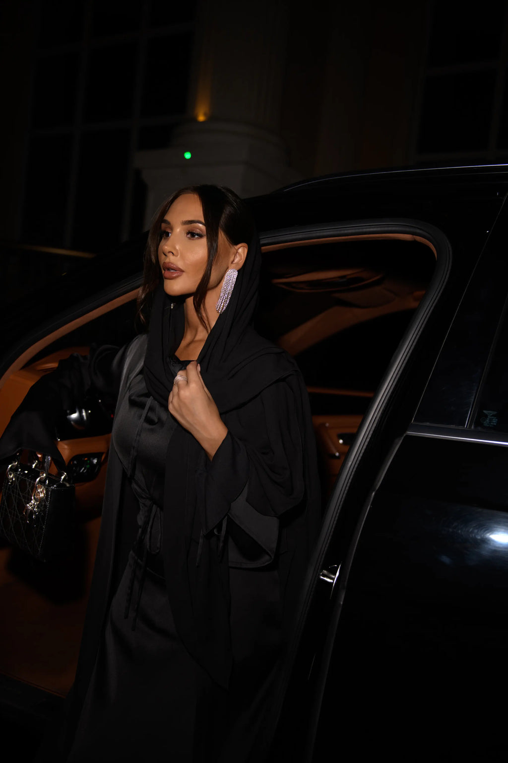 Robe Longue Énora à Détail Noué - Noir — Modeen