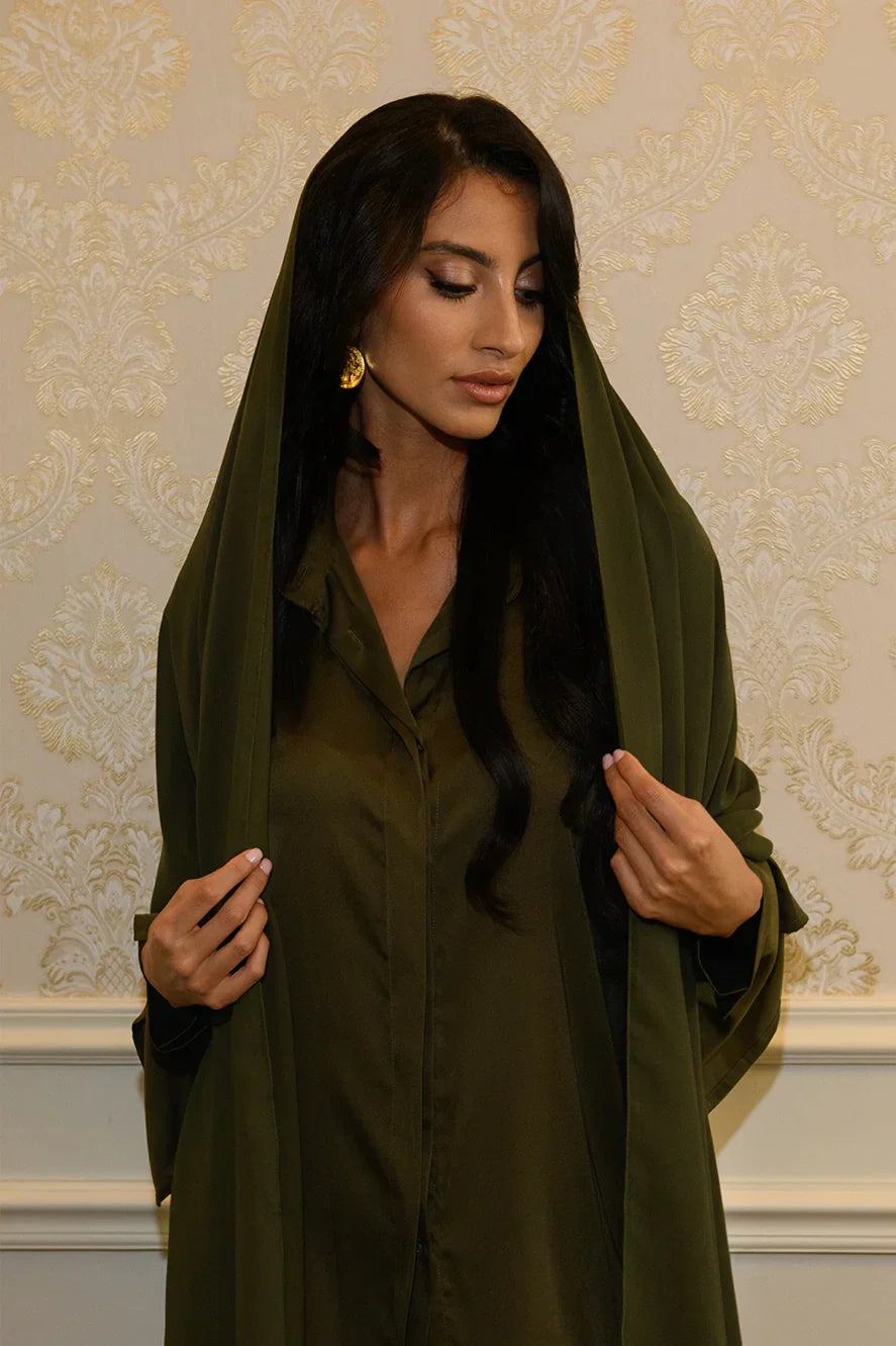 Sheila en Mousseline - Olive — Modeen