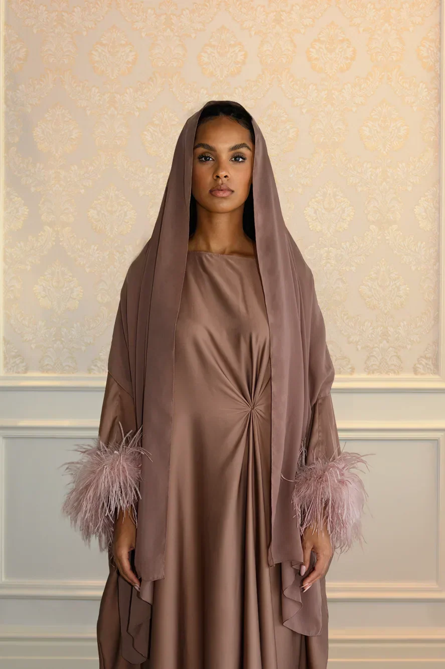 Sheila en Mousseline - Marron — Modeen