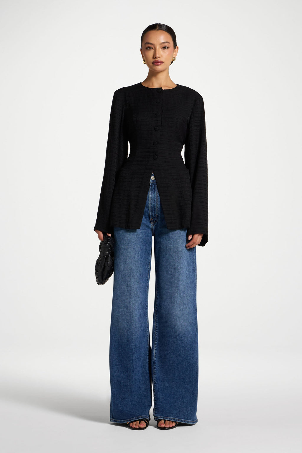 Alice Haut à Lacets au Dos - Noir Abayas Modeen
