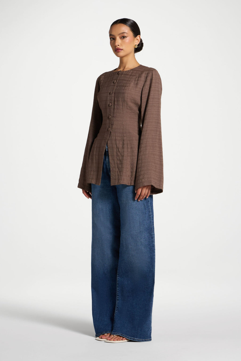 Alice Haut à Lacets au Dos - Champignon Abayas Modeen