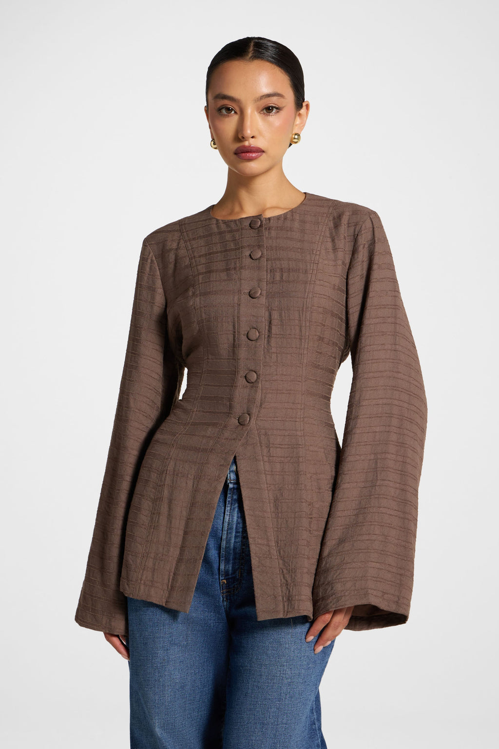 Alice Haut à Lacets au Dos - Champignon Abayas Modeen