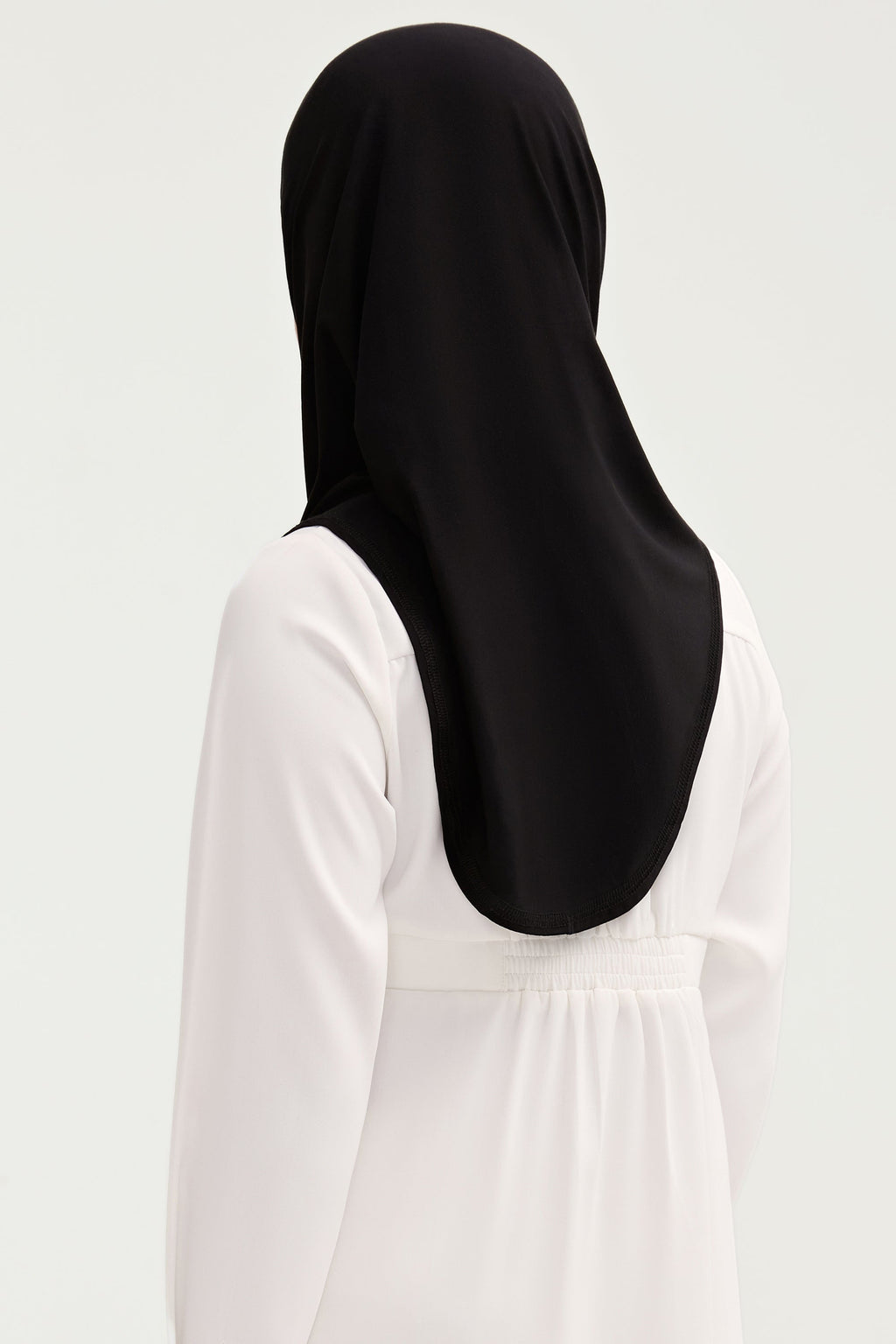 Amira Hijab Instantané en Jersey de Bambou - Noir (Fille) Hijabs Modeen