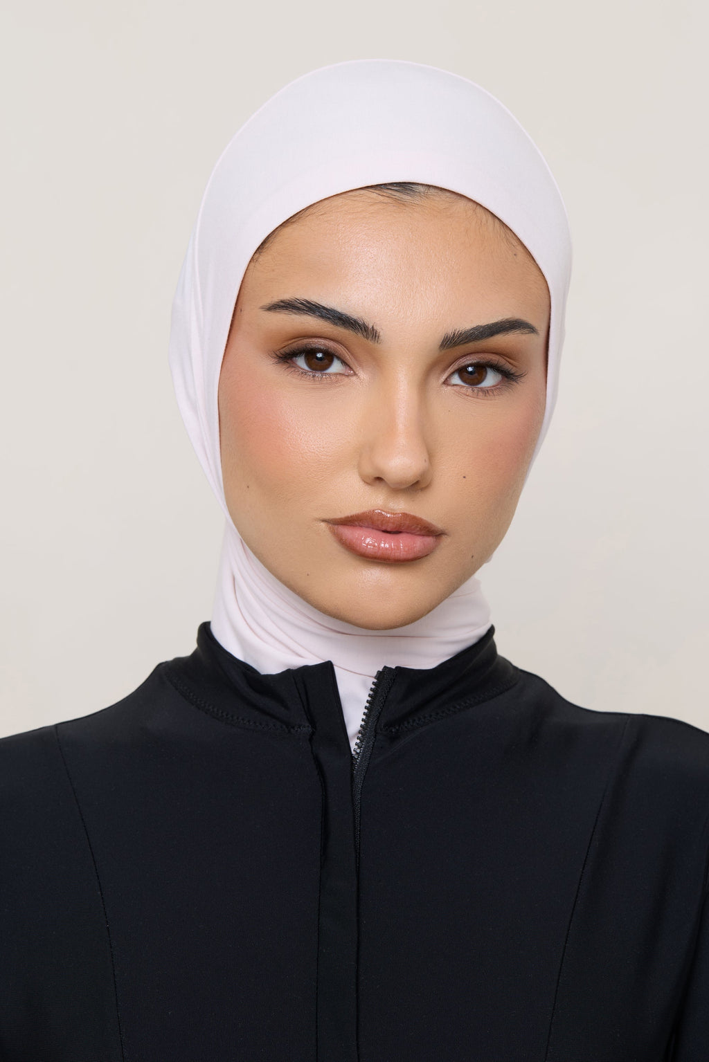 Amira Hijab Instantané en Jersey de Bambou - Rose Pétale Hijabs Modeen