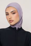 Amira Hijab Instantané en Jersey de Bambou - Mauve Colombe Hijabs Modeen