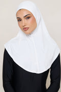 Amira Hijab Instantané en Jersey de Bambou - Blanc Hijabs Modeen