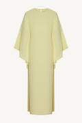 Amira Robe Caftan Papillon à Nouer (Fille) - Citron Abayas Modeen