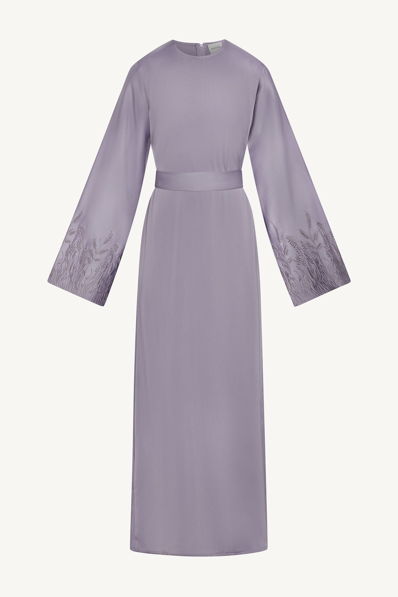 Ascia Robe Brodée (Fille) - Lilas Abayas Modeen