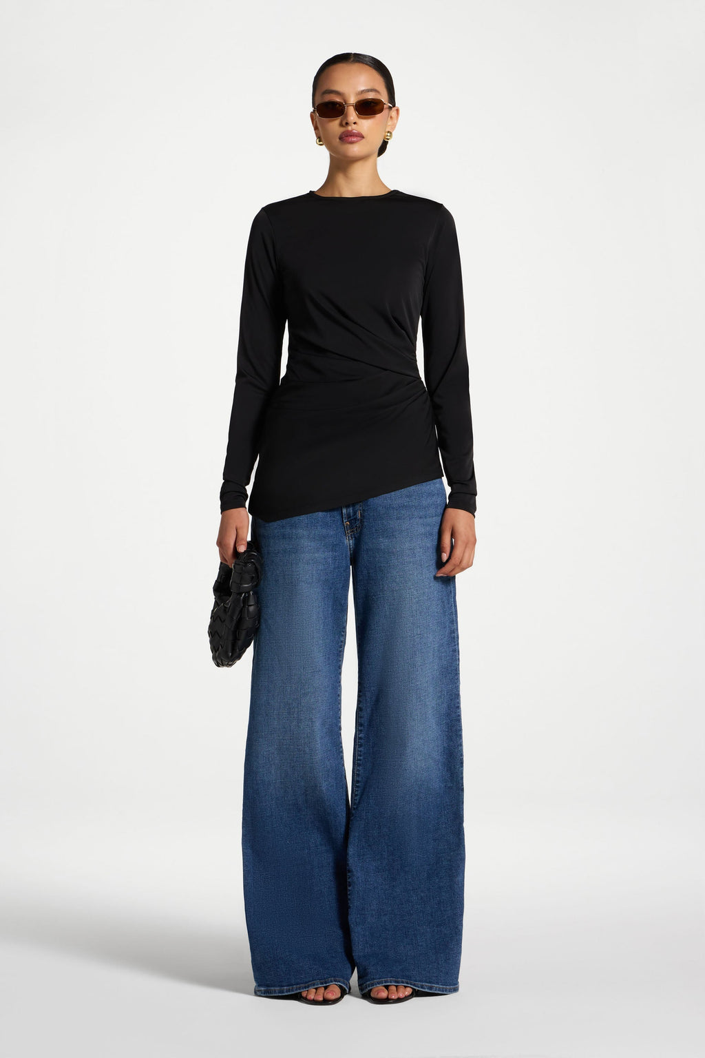 Ensemble Haut & Cape Asymétrique - Noir Abayas Modeen