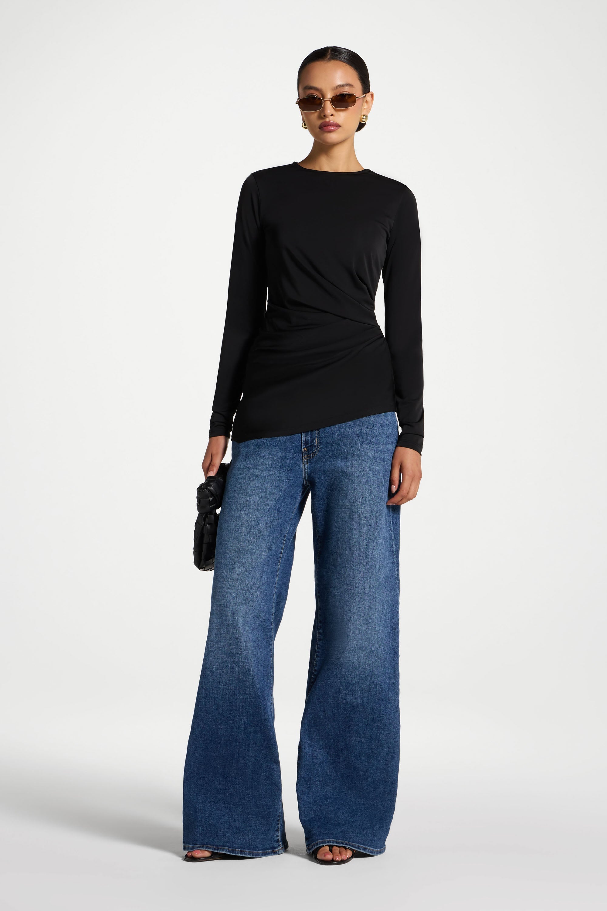 Ensemble Haut & Cape Asymétrique - Noir Abayas Modeen