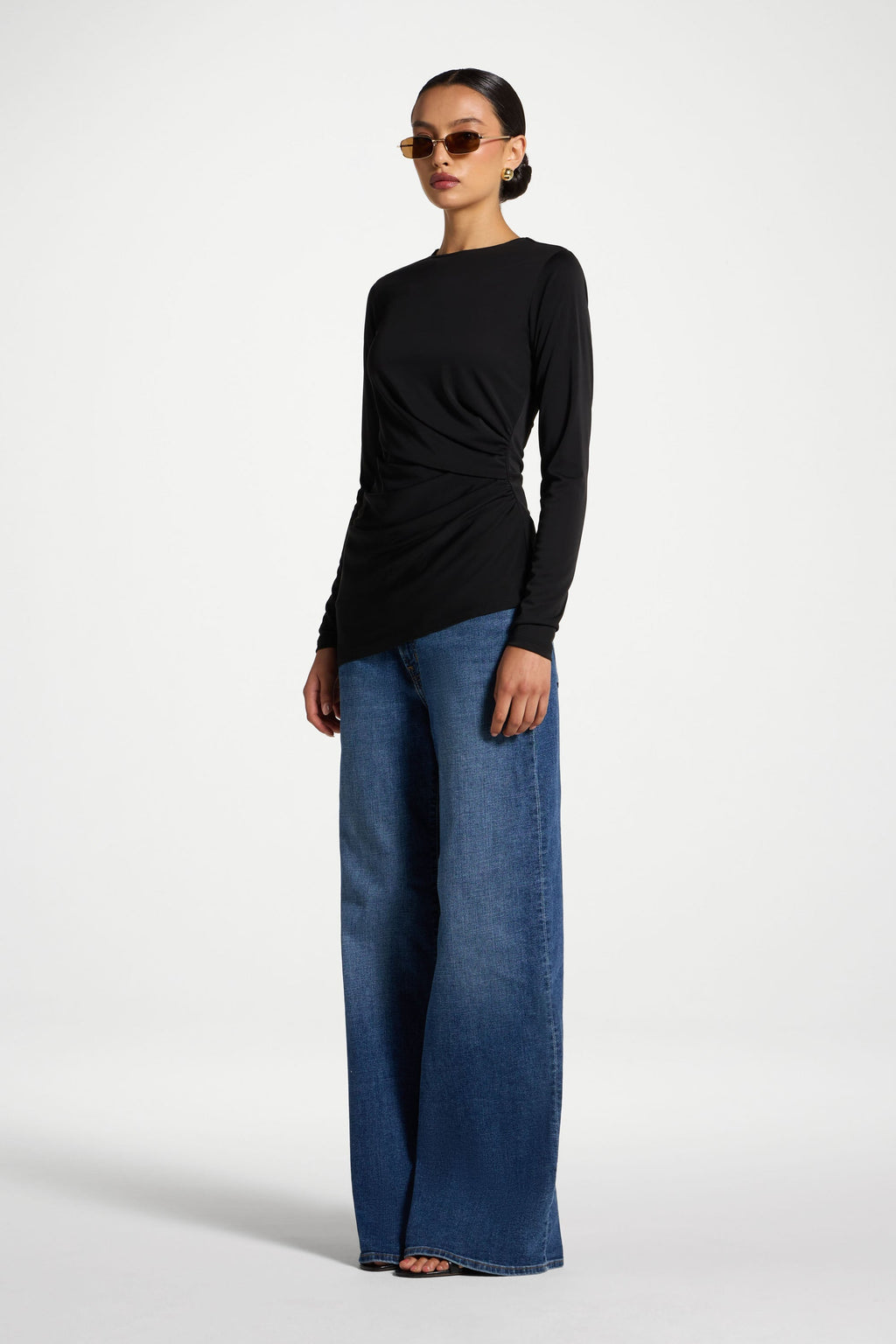 Ensemble Haut & Cape Asymétrique - Noir Abayas Modeen