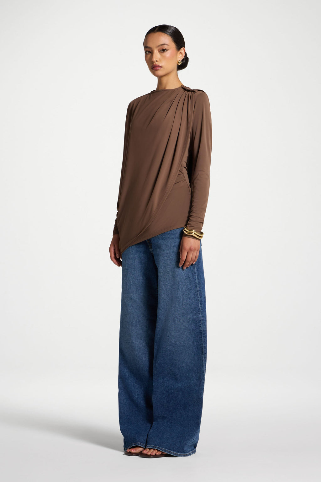 Ensemble Haut & Cape Asymétrique - Quartz Café Abayas Modeen