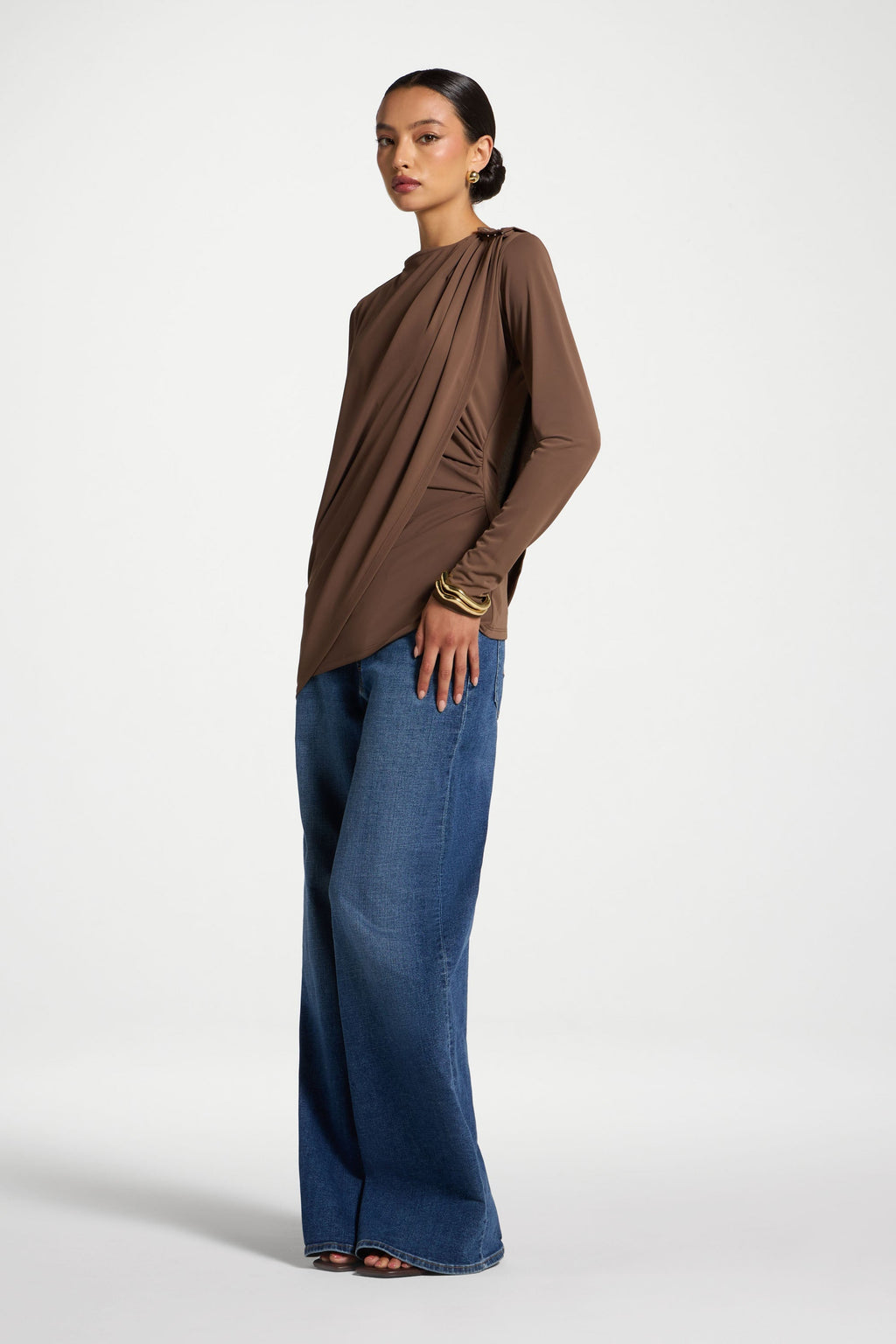 Ensemble Haut & Cape Asymétrique - Quartz Café Abayas Modeen