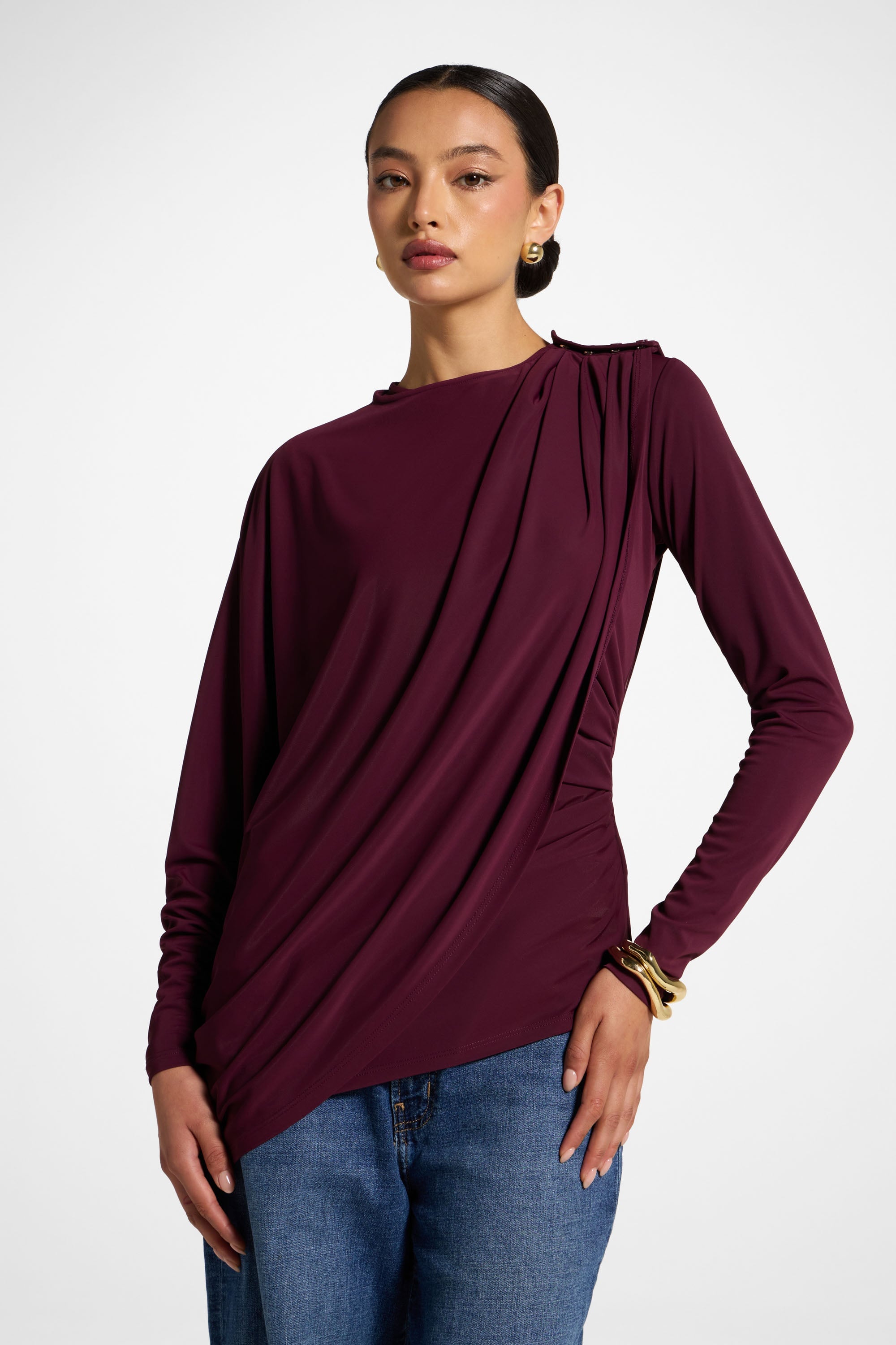 Ensemble Haut & Cape Asymétrique - Figue Abayas Modeen
