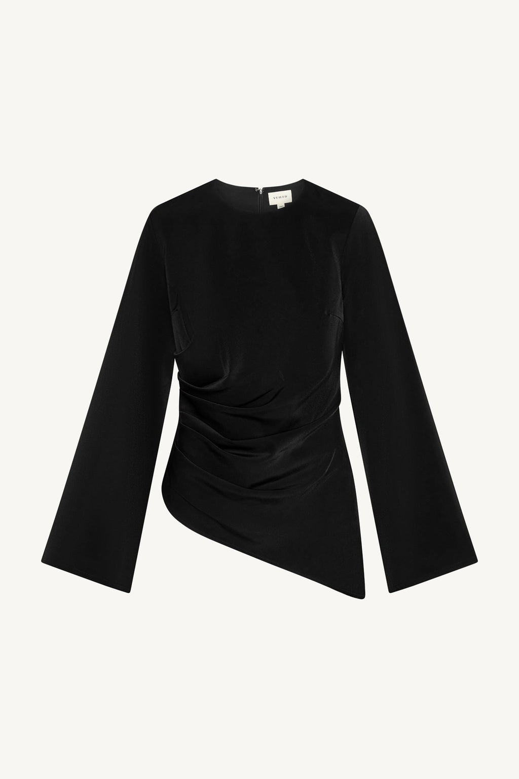 Haut Drapé Asymétrique - Noir Abayas Modeen
