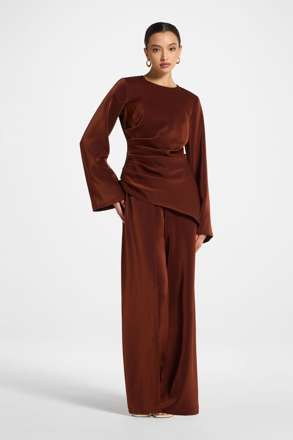 Haut Drapé Asymétrique - Épice Abayas Modeen