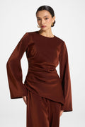 Haut Drapé Asymétrique - Épice Abayas Modeen