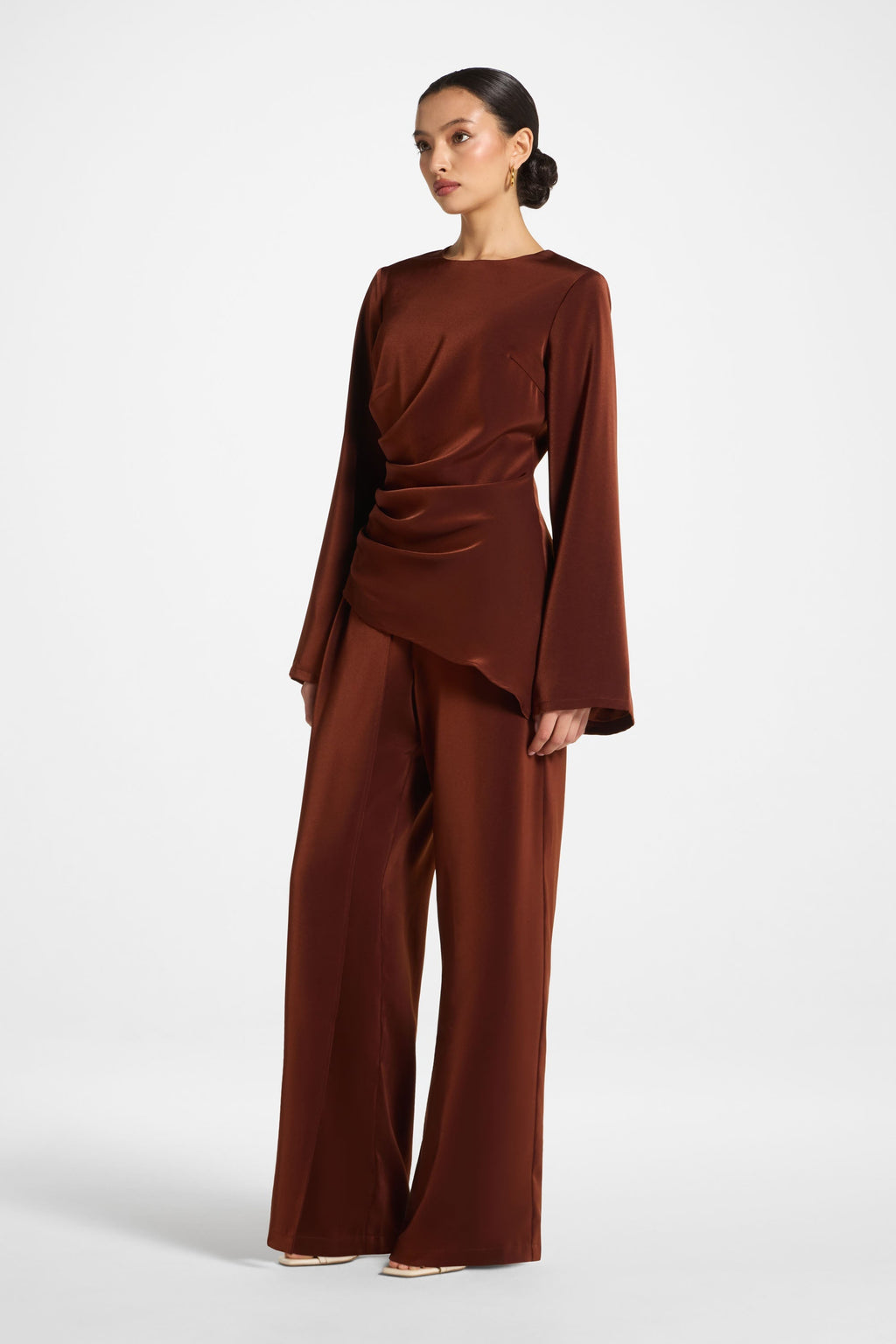 Haut Drapé Asymétrique - Épice Abayas Modeen