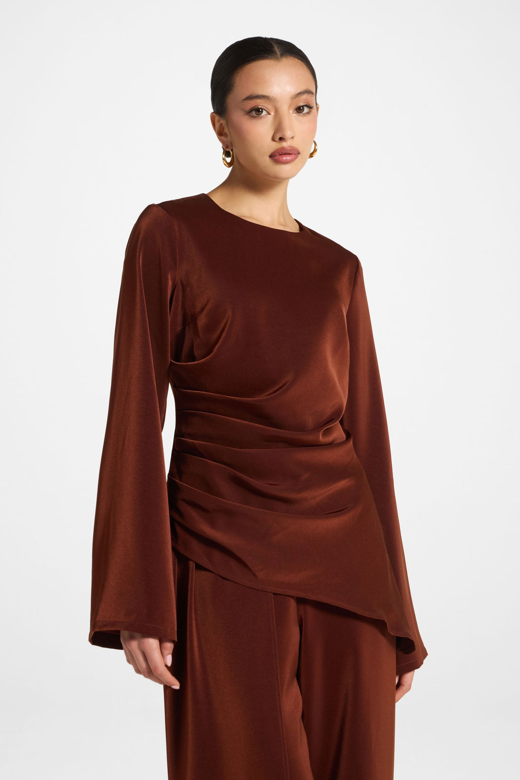 Haut Drapé Asymétrique - Épice Abayas Modeen