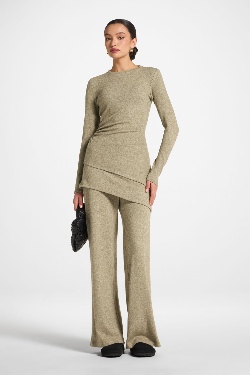 Haut Froncé Asymétrique - Olive Abayas Modeen