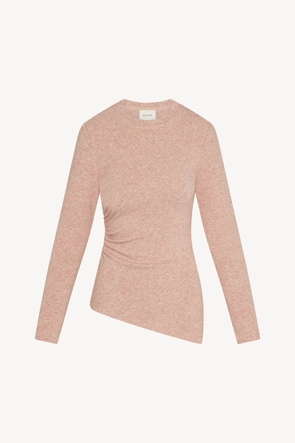 Haut Froncé Asymétrique en Maille - Rose Abayas Modeen
