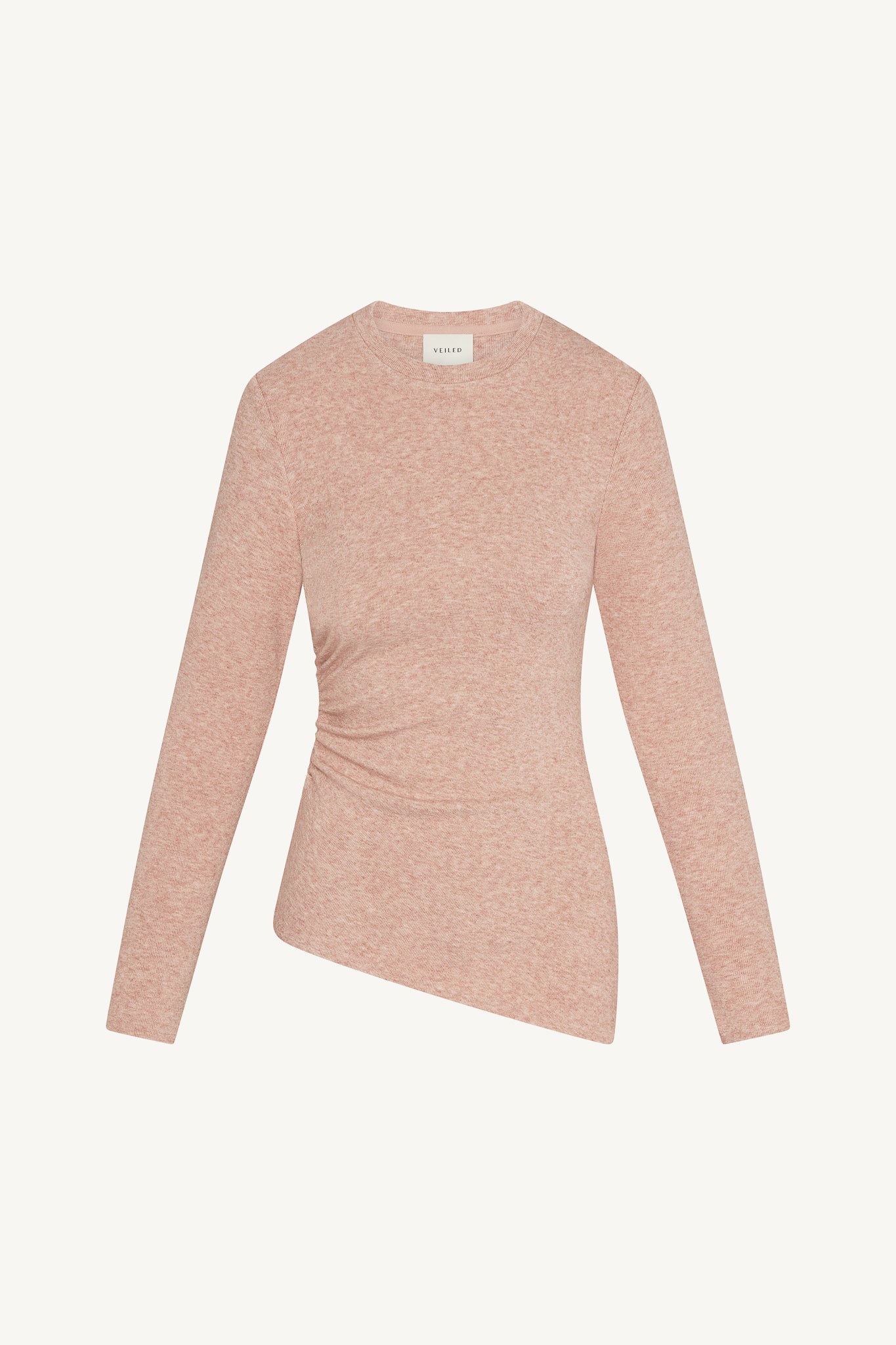 Haut Froncé Asymétrique en Maille - Rose Abayas Modeen