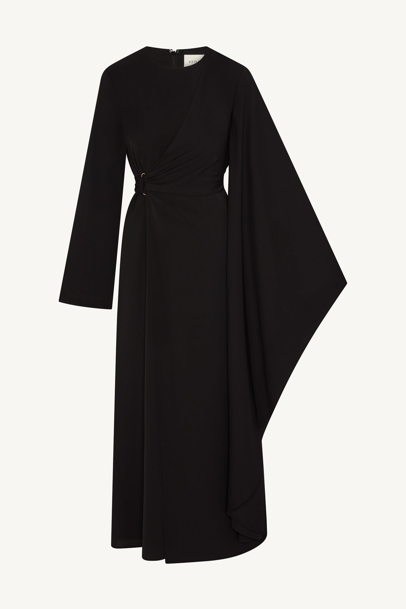 Robe Longue à Manches Asymétriques - Noir Abayas Modeen