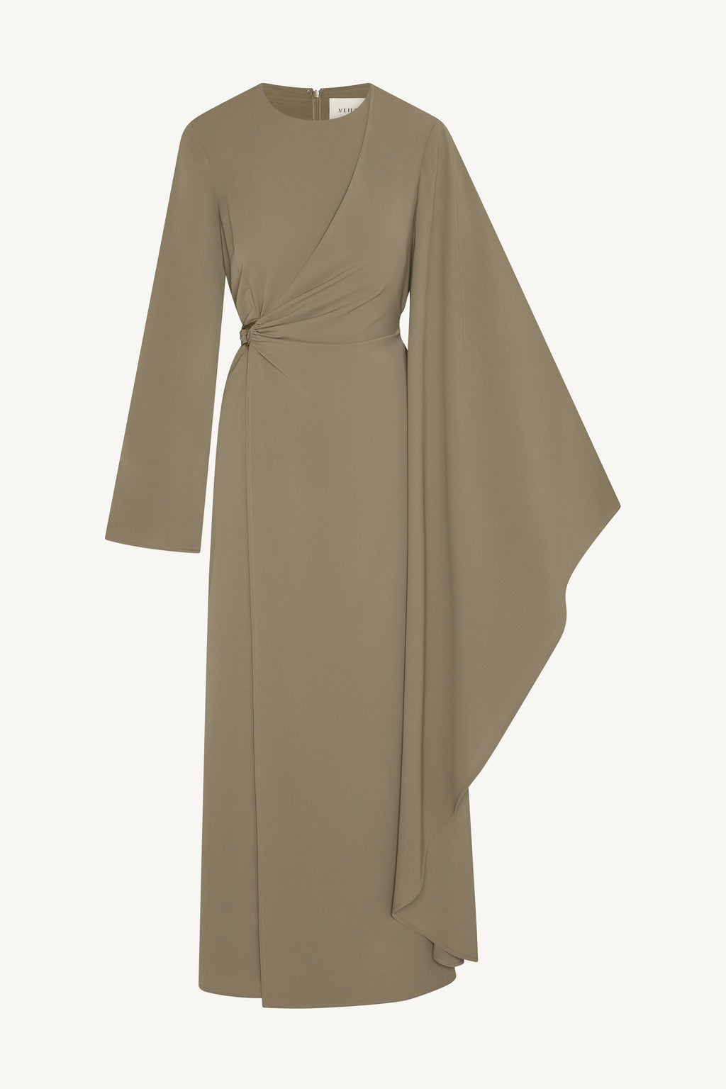 Robe Longue à Manches Asymétriques - Vétiver Abayas Modeen