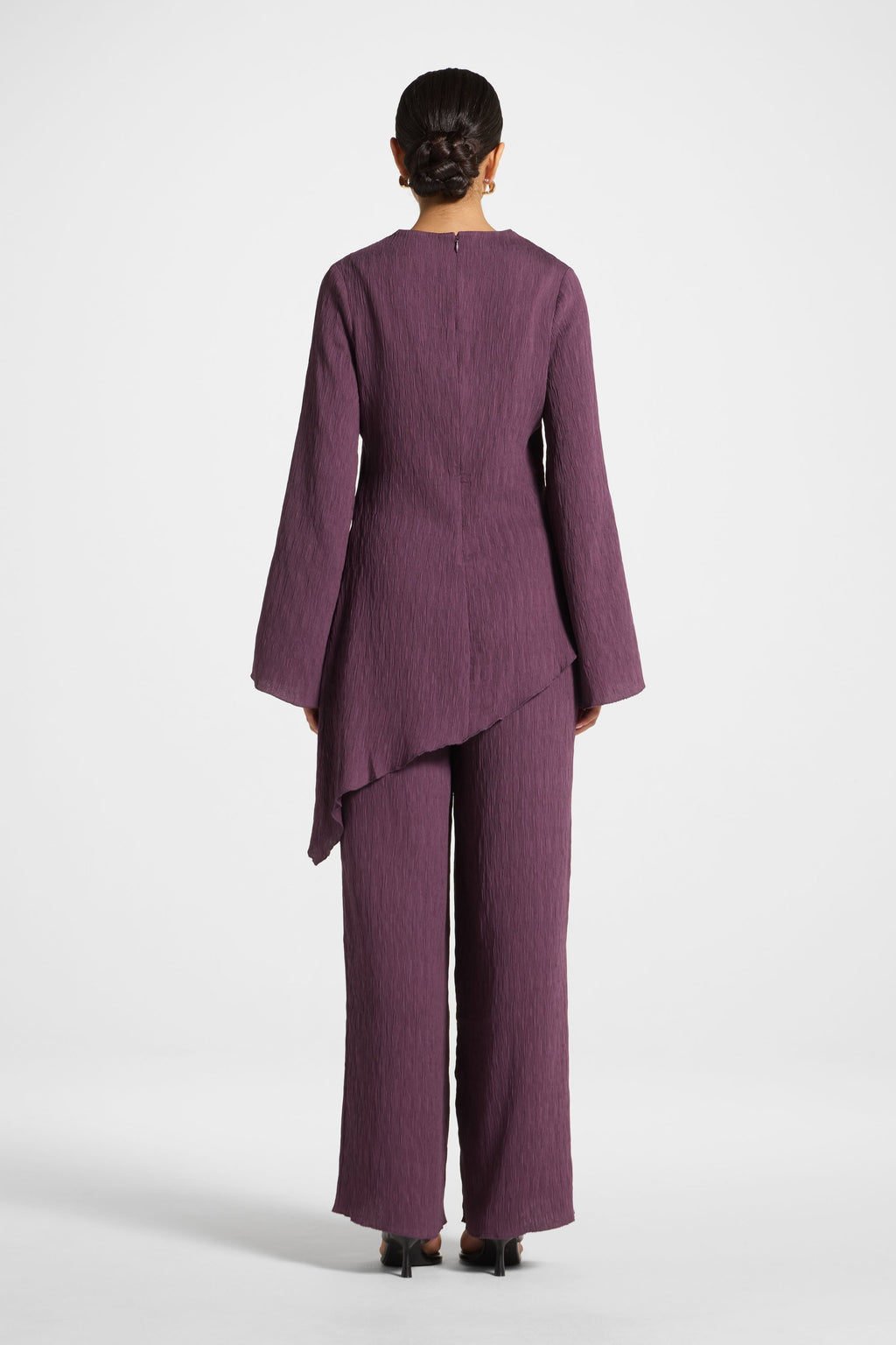 Haut Texturé Asymétrique - Prune Abayas Modeen