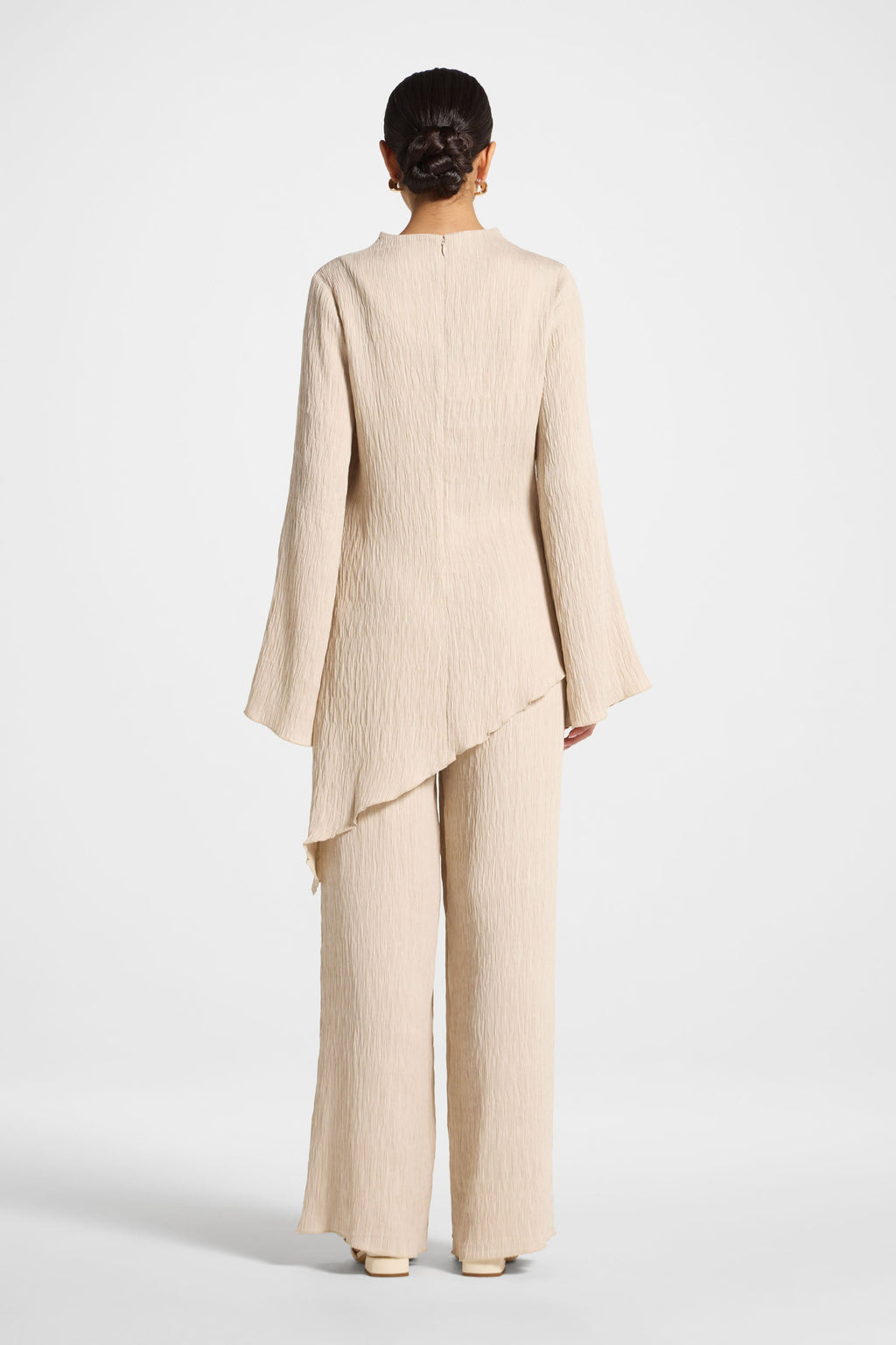Haut Texturé Asymétrique - Pierre Abayas Modeen