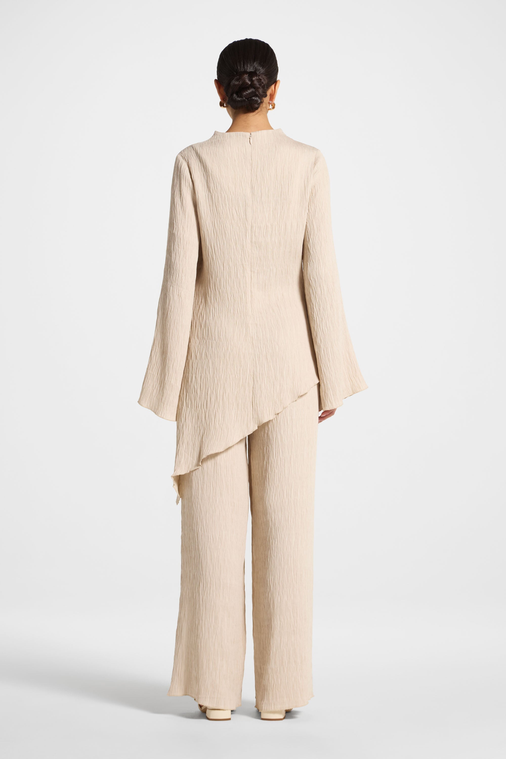 Haut Texturé Asymétrique - Pierre Abayas Modeen
