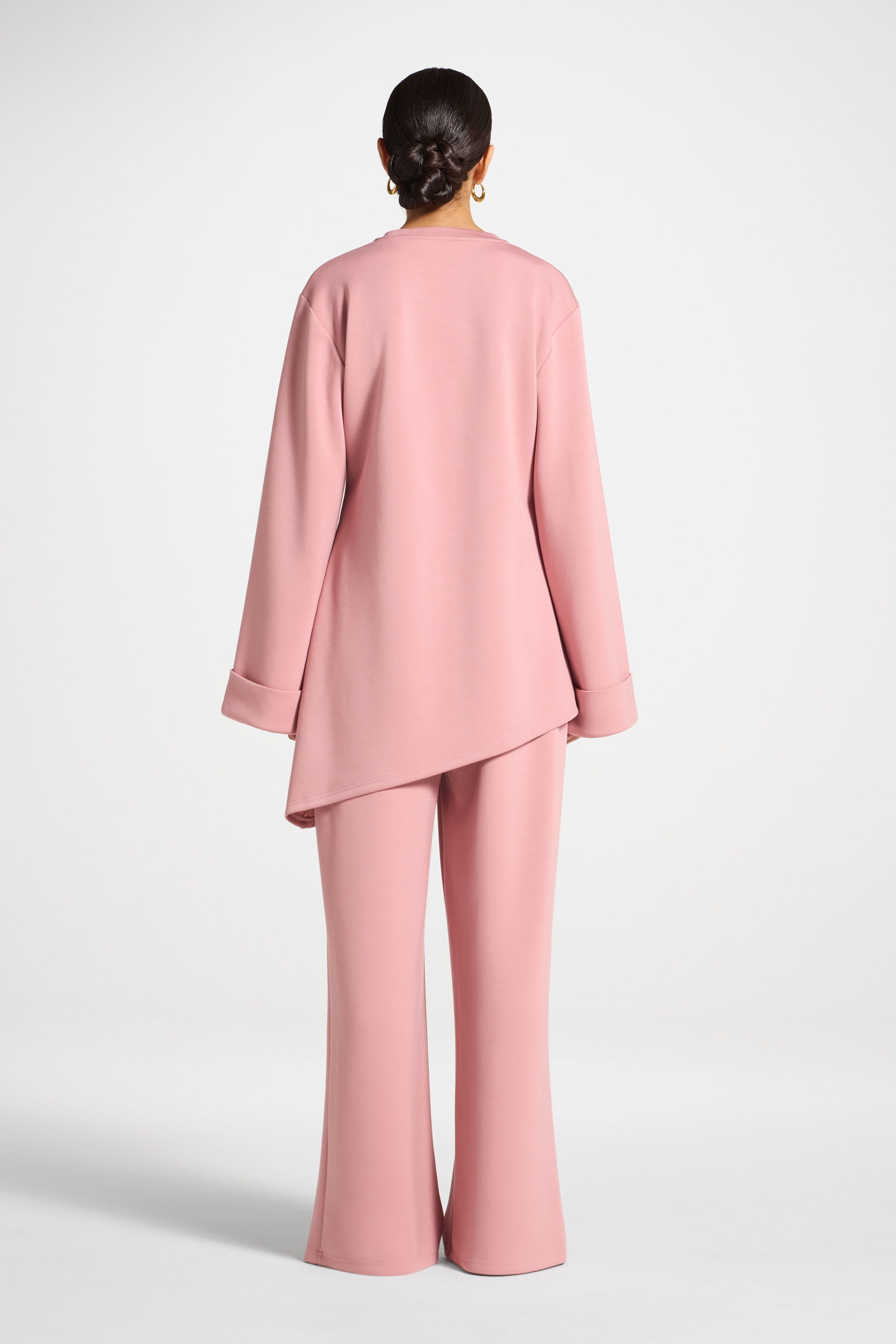 Ensemble Haut & Pantalon Asymétrique - Blush Abayas Modeen