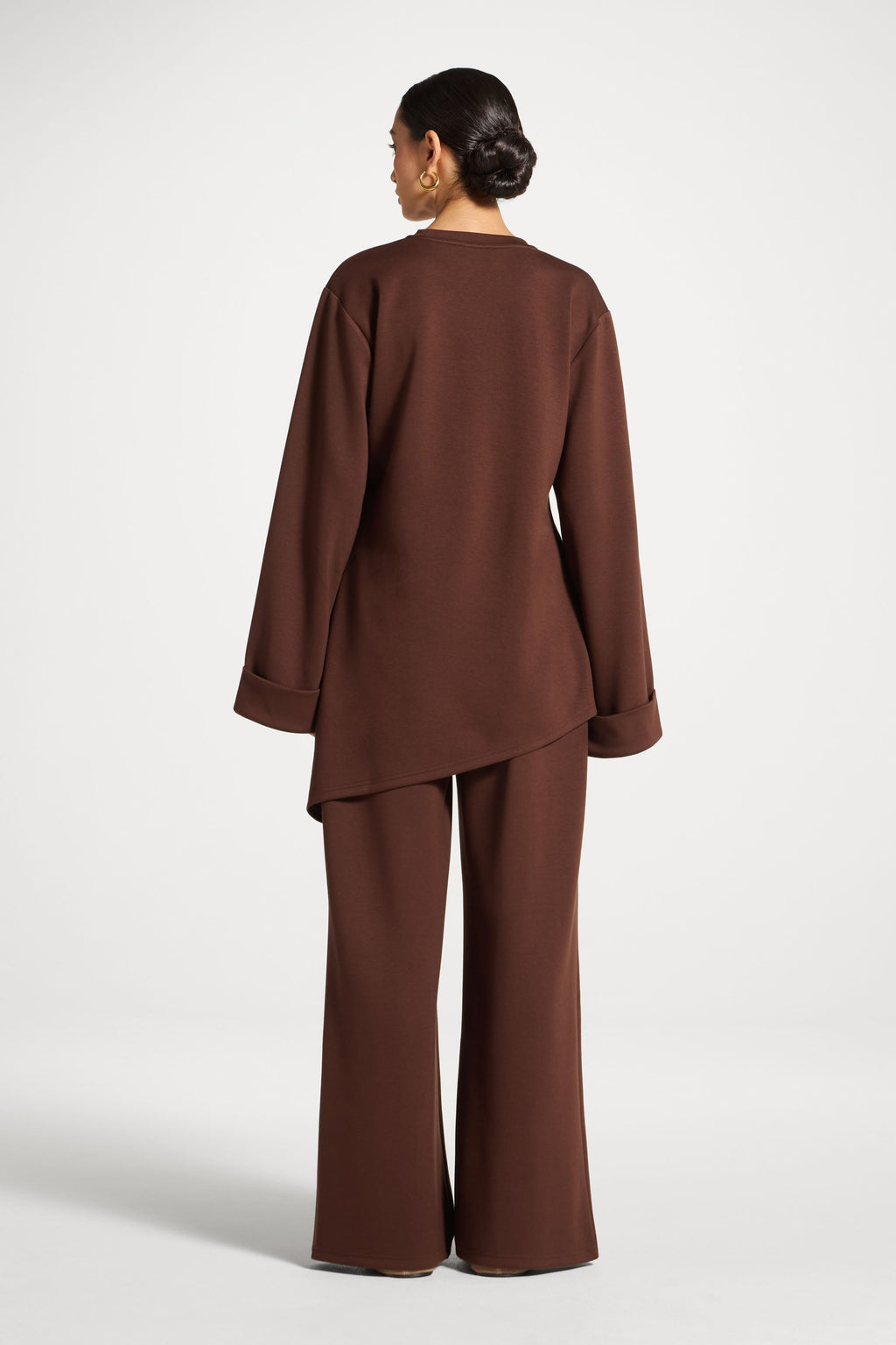 Ensemble Haut & Pantalon Asymétrique - Châtaigne Abayas Modeen