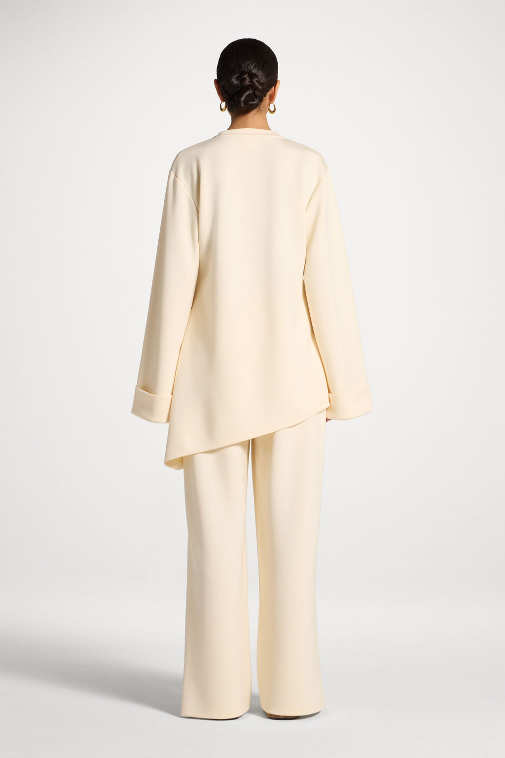 Ensemble Haut & Pantalon Asymétrique - Vanille Abayas Modeen
