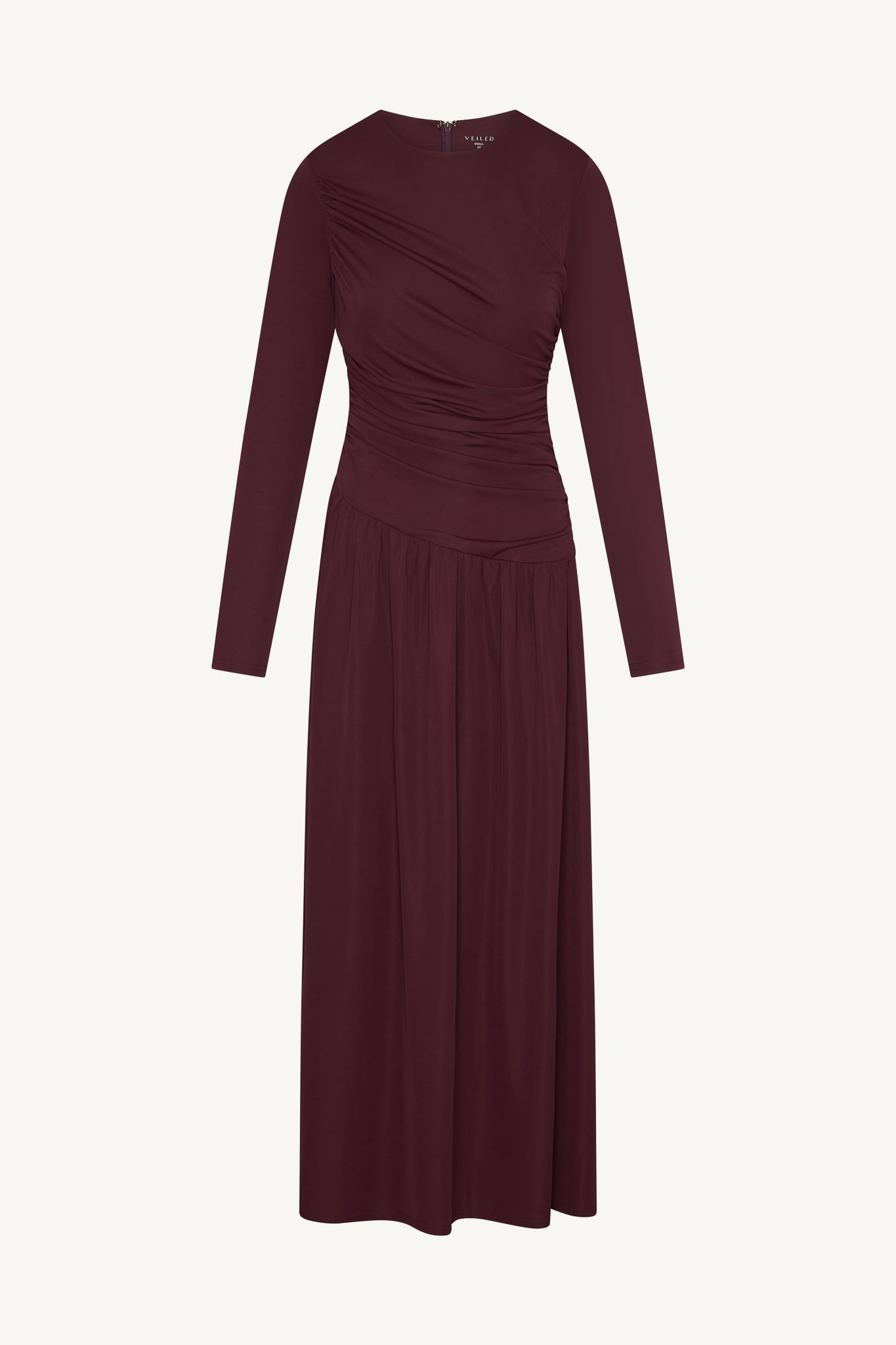 Robe Longue Froncée à Taille Asymétrique - Figue Abayas Modeen
