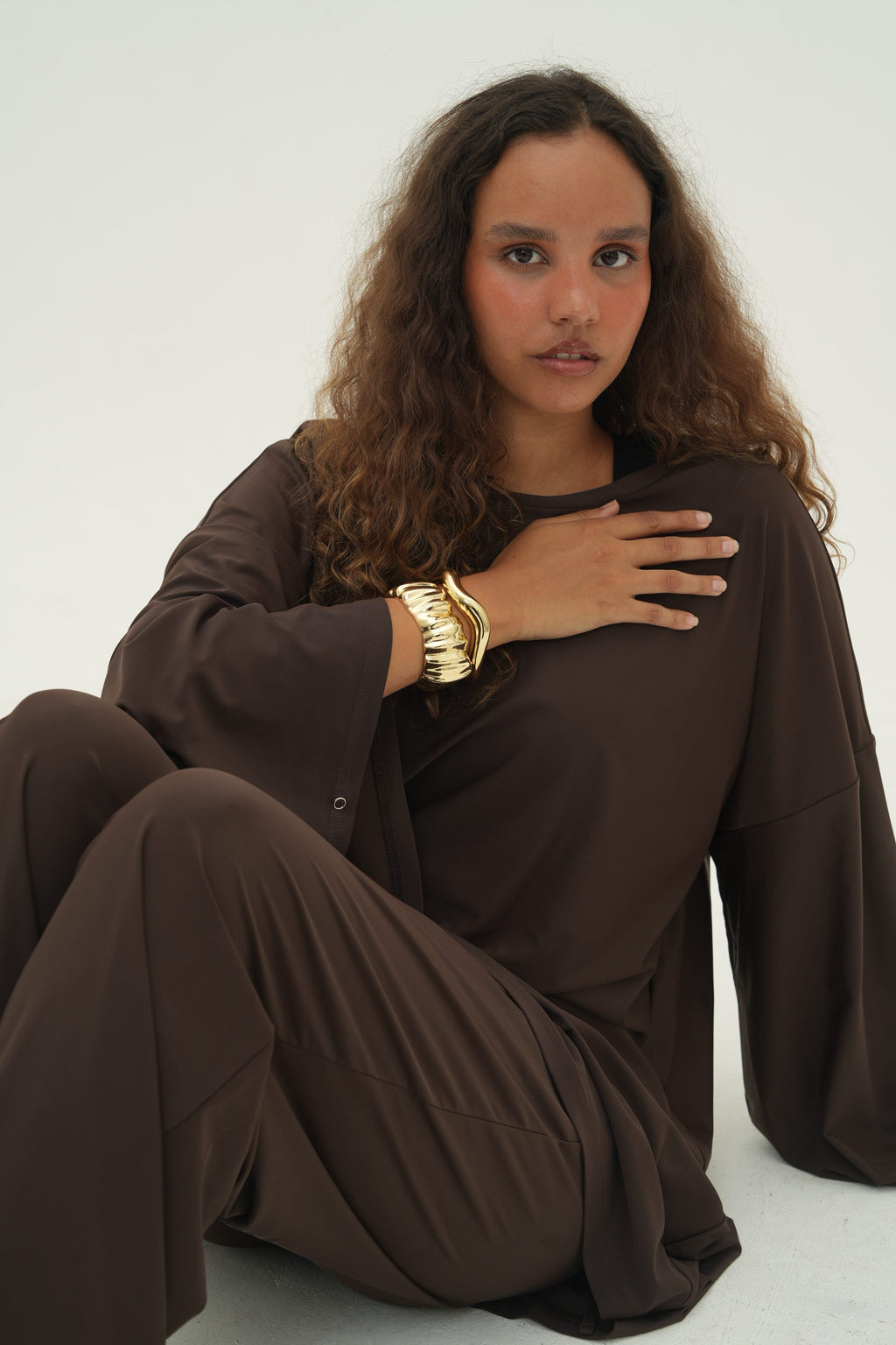 Ensemble Amira — Burkini, coloris Espresso - vue 8