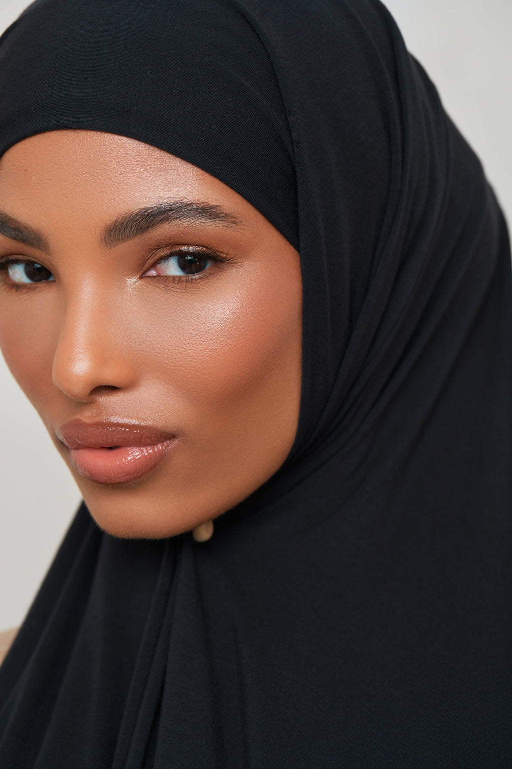 Hijab en Jersey de Bambou - Noir Hijabs Modeen