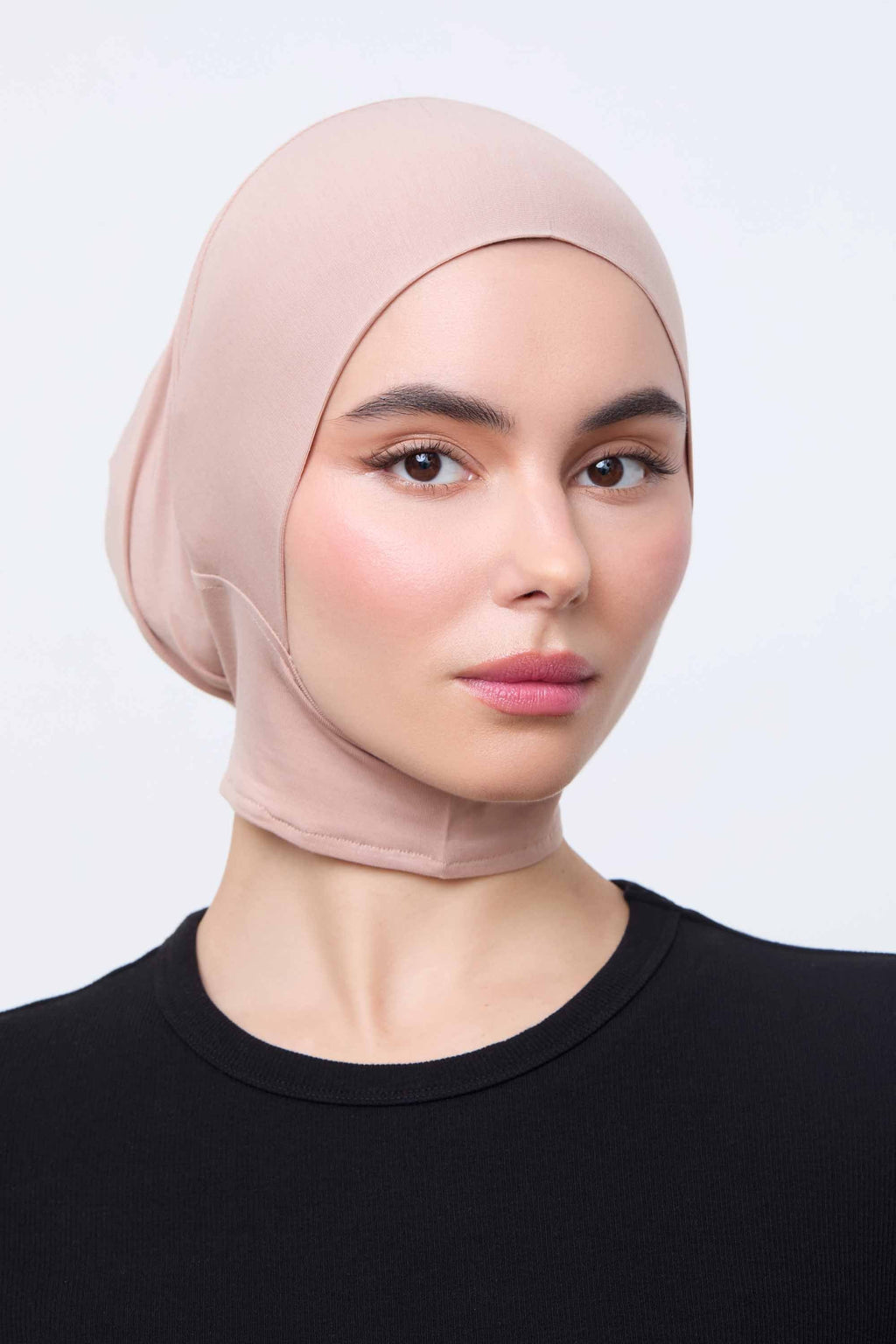 Bonnet Sous-Hijab Couvrant Mini en Jersey de Bambou - Naturel Accessoires Modeen