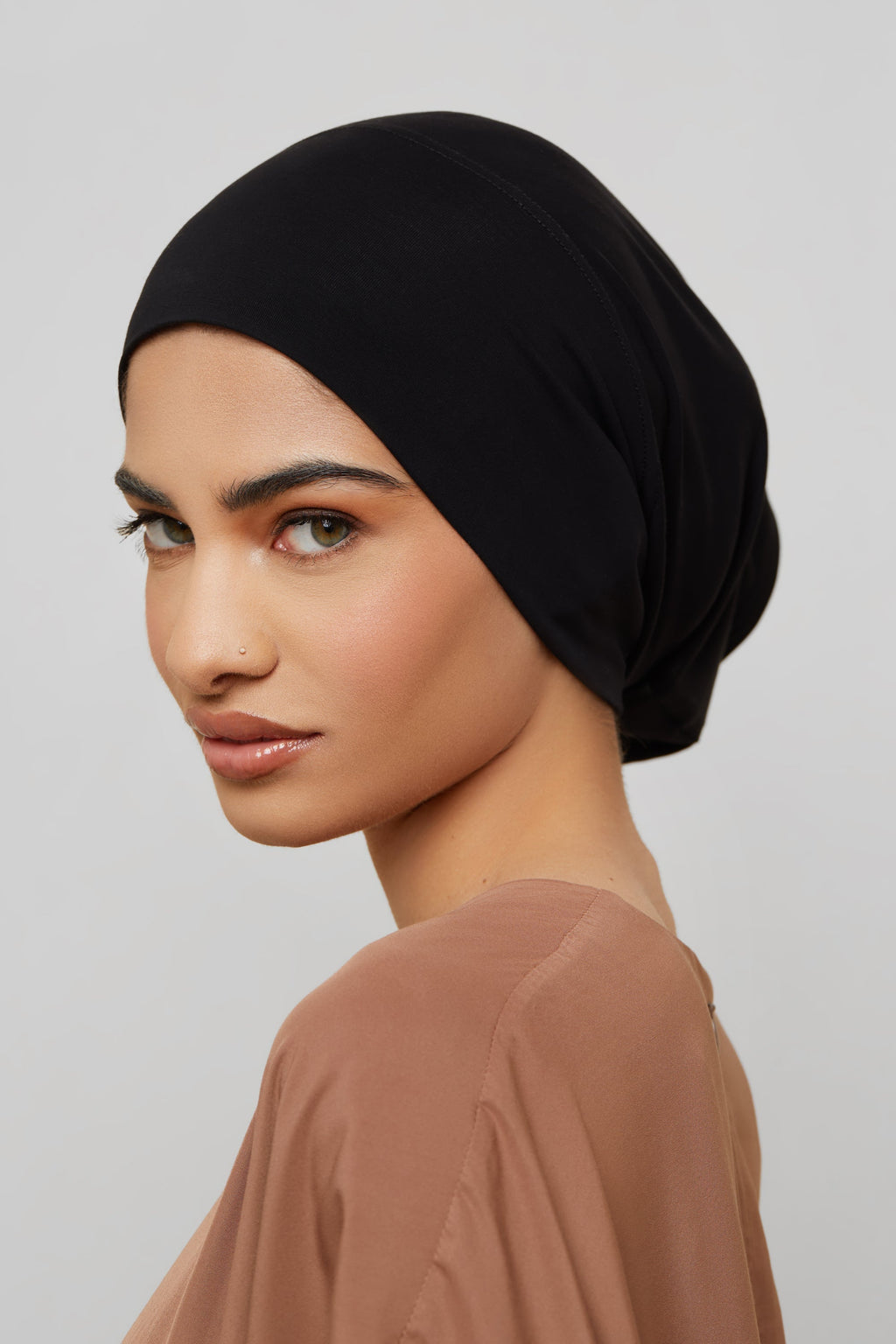 Bonnet Sous-Hijab en Jersey de Bambou - Noir Accessoires Modeen