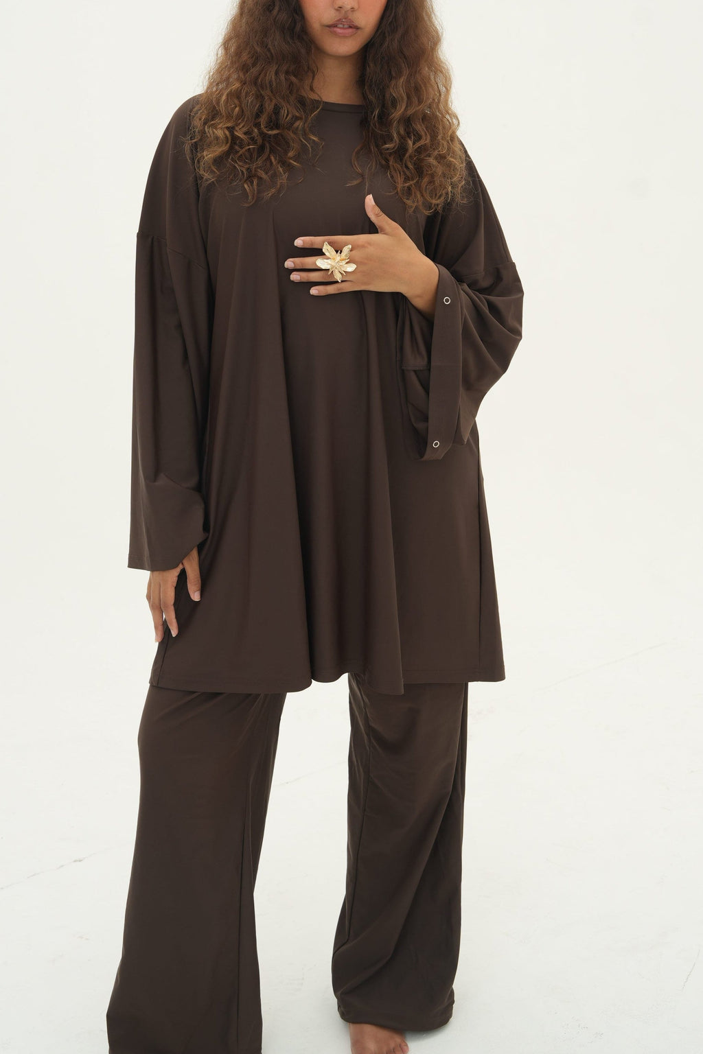 Ensemble Amira — Burkini, coloris Espresso - vue 3